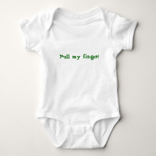 Pull my finger! baby bodysuit