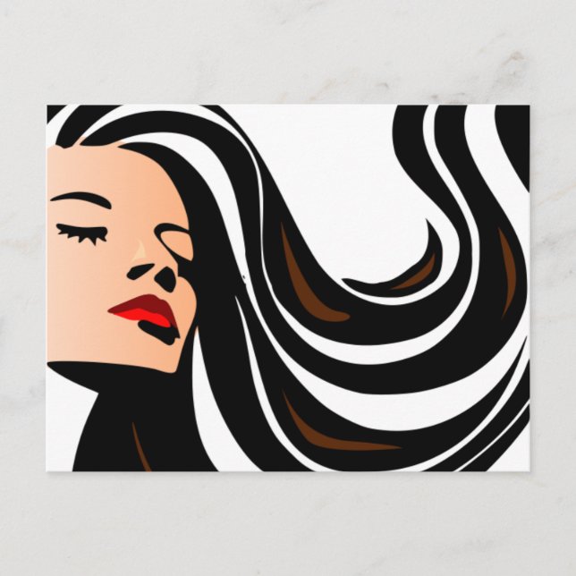 Pull my hair back. postcard (Front)