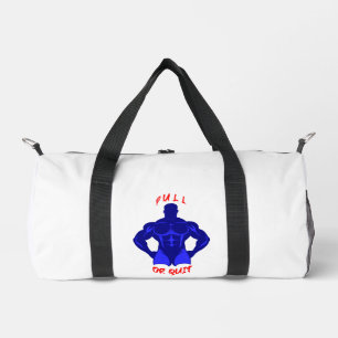 Pull Or Quit Hardcore Bodybuilding Motivation Gear Duffle Bag