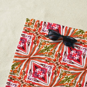 Pulled Bubble Fun / 1974 / Mirror Twist / Beach Towel