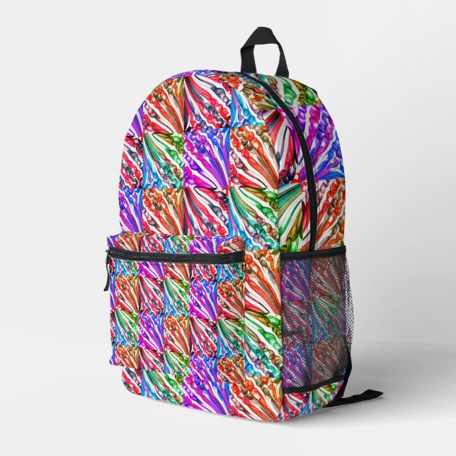Pulled Bubble Fun / Filters /  Printed Backpack (Back Corner Right)