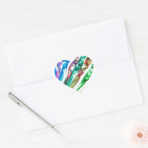 Pulled Bubble Fun / Greenleaf / Heart Sticker