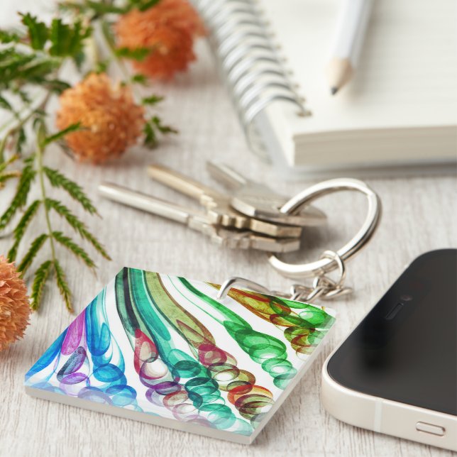 Pulled Bubble Fun / Greenleaf / Key Ring (Front Right)