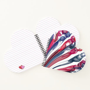 Pulled Bubble Fun / Original / Heart Notebook