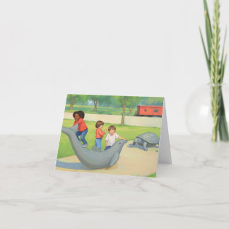 Pullen Park Raleigh NC Illustration Card