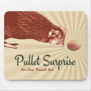 Pullet Surprise Our Coop Runneth Over Mouse Mat