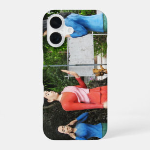 Pulling Faces Behind Your Back iPhone 16 Case