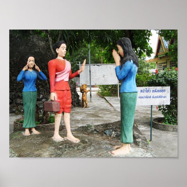 Pulling Faces Behind Your Back Poster (Front)