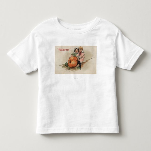Pulling Pumpkin up Hillside Toddler T-Shirt (Front)