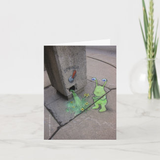 pulling the spring lever card