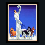 Pullman Art Deco Ad (1930s) 16x20 Poster<br><div class="desc">Fantastic 1930's Art Deco Print for Pullman Winter Comfort.</div>