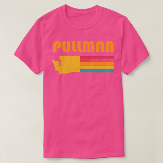 Pullman Washington Vintage Distressed Souvenir T-Shirt (Design Front)