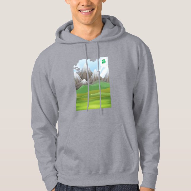 Pullover Hoodie grey men  SUMMIT  26 (Front)