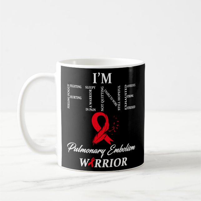 Pulmonary Embolism Warrior Coffee Mug (Left)