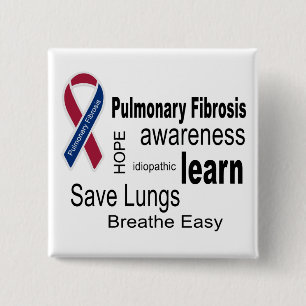 Pulmonary Fibrosis Awareness Button