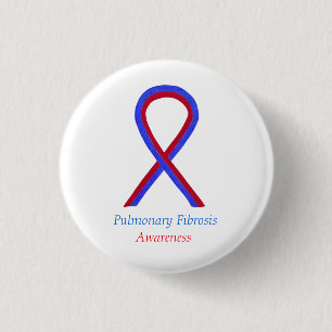 Pulmonary Fibrosis Awareness Ribbon Pin Buttons