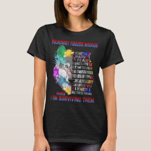 Pulmonary Fibrosis Awareness Ribbon Support Gifts T-Shirt