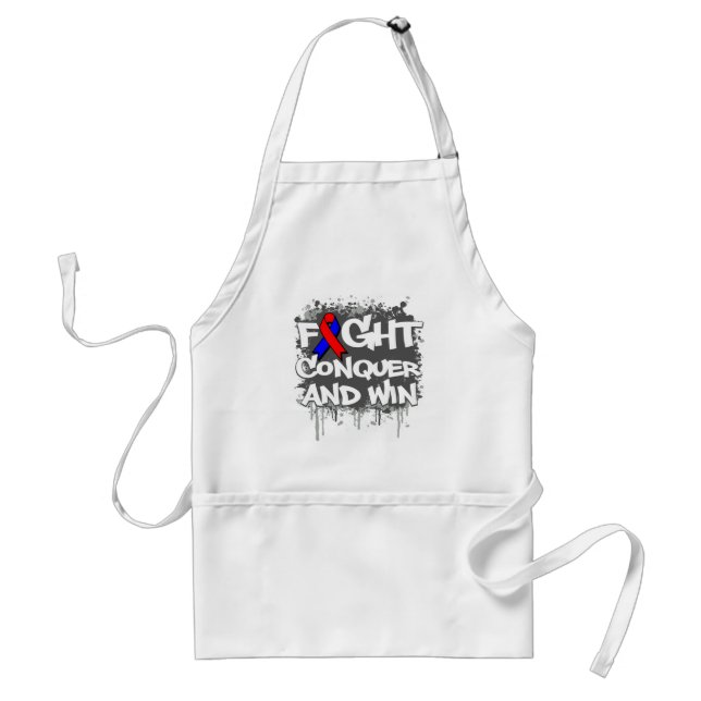 Pulmonary Fibrosis Fight Conquer and Win Standard Apron (Front)