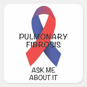 Pulmonary Fibrosis Square Sticker