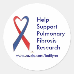 Pulmonary Fibrosis...sticker Classic Round Sticker