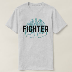 Pulmonary Fighter Men's Blue T-Shirt