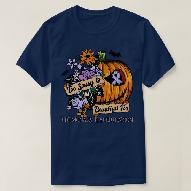 Pulmonary Hypertension Awareness retro halloween s T-Shirt (Design Front)