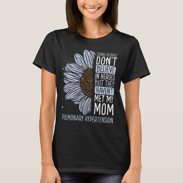Pulmonary Hypertension Awareness Ribbon Mum T-Shirt (Front)