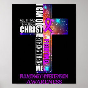 Pulmonary Hypertension Awareness Shirt Christmas G Poster