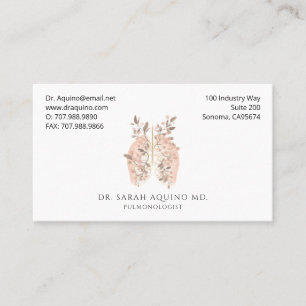 Pulmonologist Respiratory Therapist  Business Card