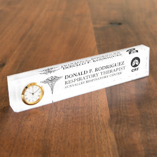 Pulmonologist   Respiratory Therapist Personalised Nameplate