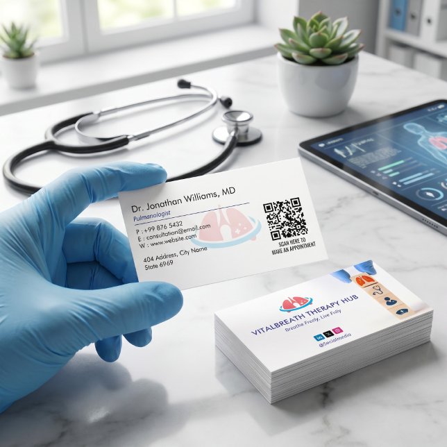 Pulmonology Therapy Business | Simple White Card (Creator Uploaded)