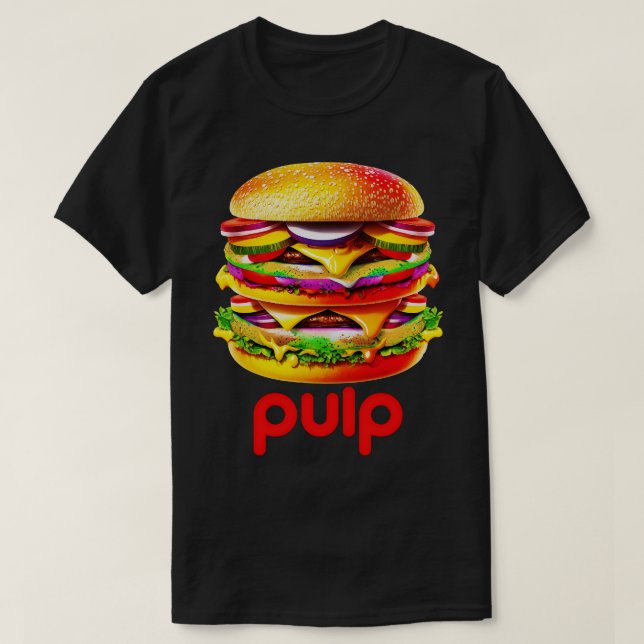 Pulp 90s Britpop Fan Art T-Shirt (Design Front)