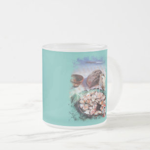 Pulpo a la gallega frosted glass coffee mug