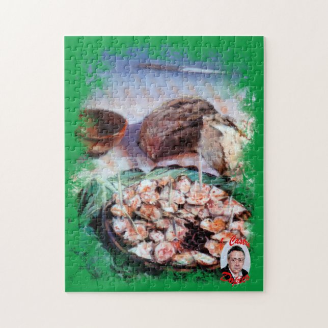 Pulpo a la gallega jigsaw puzzle (Vertical)