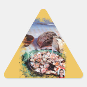 Pulpo a la gallega/Polbo á feira/Galician octopus Triangle Sticker