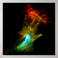 Pulsar B1509 - Hand of God X-Ray Nebula NASA Photo
