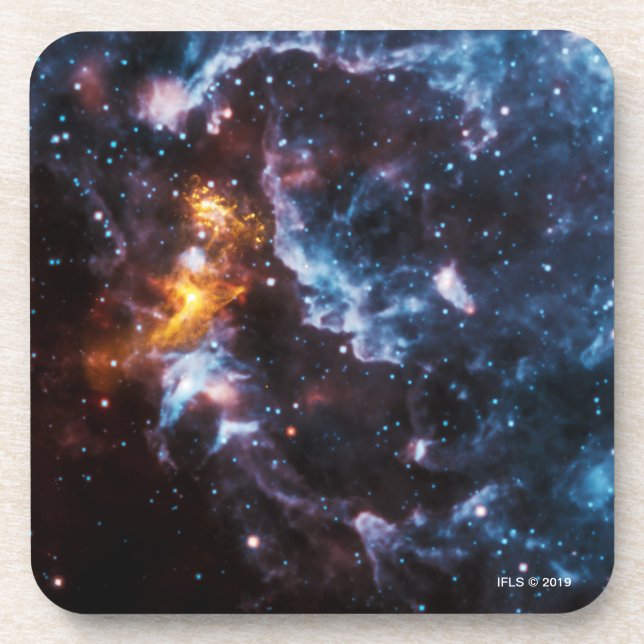 Pulsar Neutron Star Galaxy Image Coaster (Front)