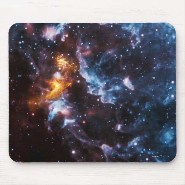 Pulsar Neutron Star Galaxy Image Mouse Mat (Front)