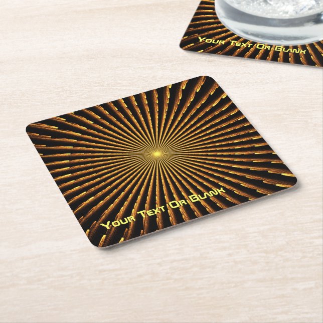 Pulsar Square Paper Coaster (Angled)
