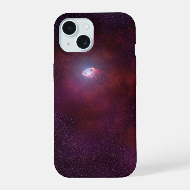 Pulsar Wind From A Neutron Star. iPhone 15 Case (Back)