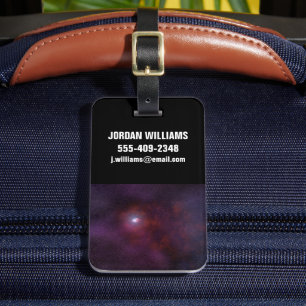 Pulsar Wind From A Neutron Star. Luggage Tag