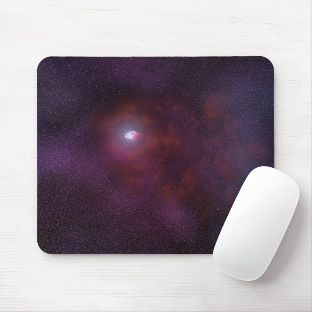 Pulsar Wind From A Neutron Star. Mouse Mat (With Mouse)