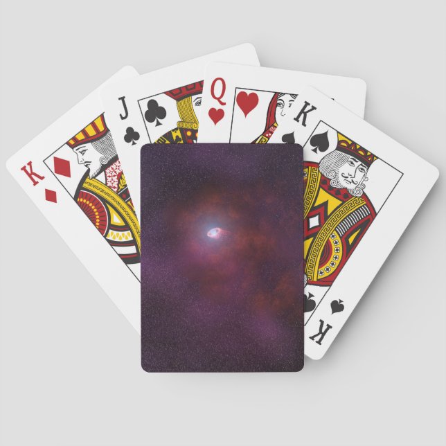 Pulsar Wind From A Neutron Star. Playing Cards (Back)