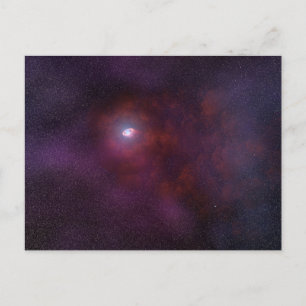 Pulsar Wind From A Neutron Star. Postcard