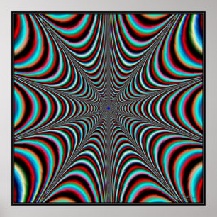 Pulsating Giant Colour Web Poster