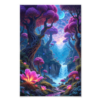 Pulsating Glow of the Surreal Jungle  Photo Print