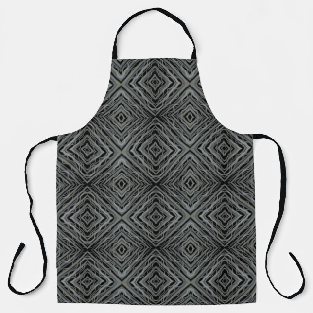 Pulsating Rhythm Modern Abstract Art Illustration  Apron (Front)