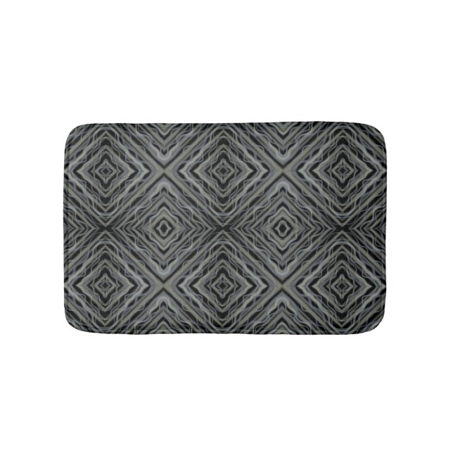 Pulsating Rhythm Modern Abstract Art Illustration  Bath Mat (Front)