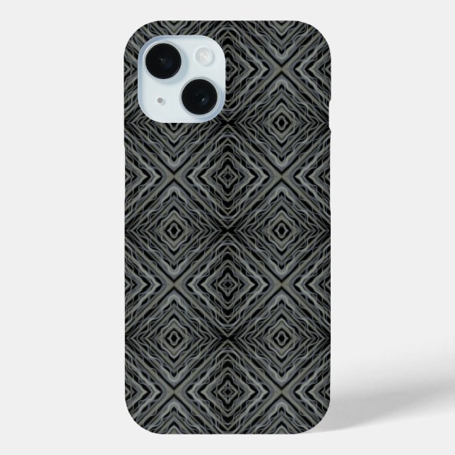 Pulsating Rhythm Modern Abstract Art Illustration  Case-Mate iPhone Case (Back)