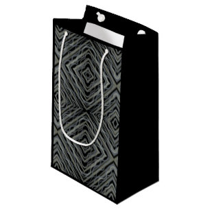 Pulsating Rhythm Modern Abstract Art Illustration  Small Gift Bag